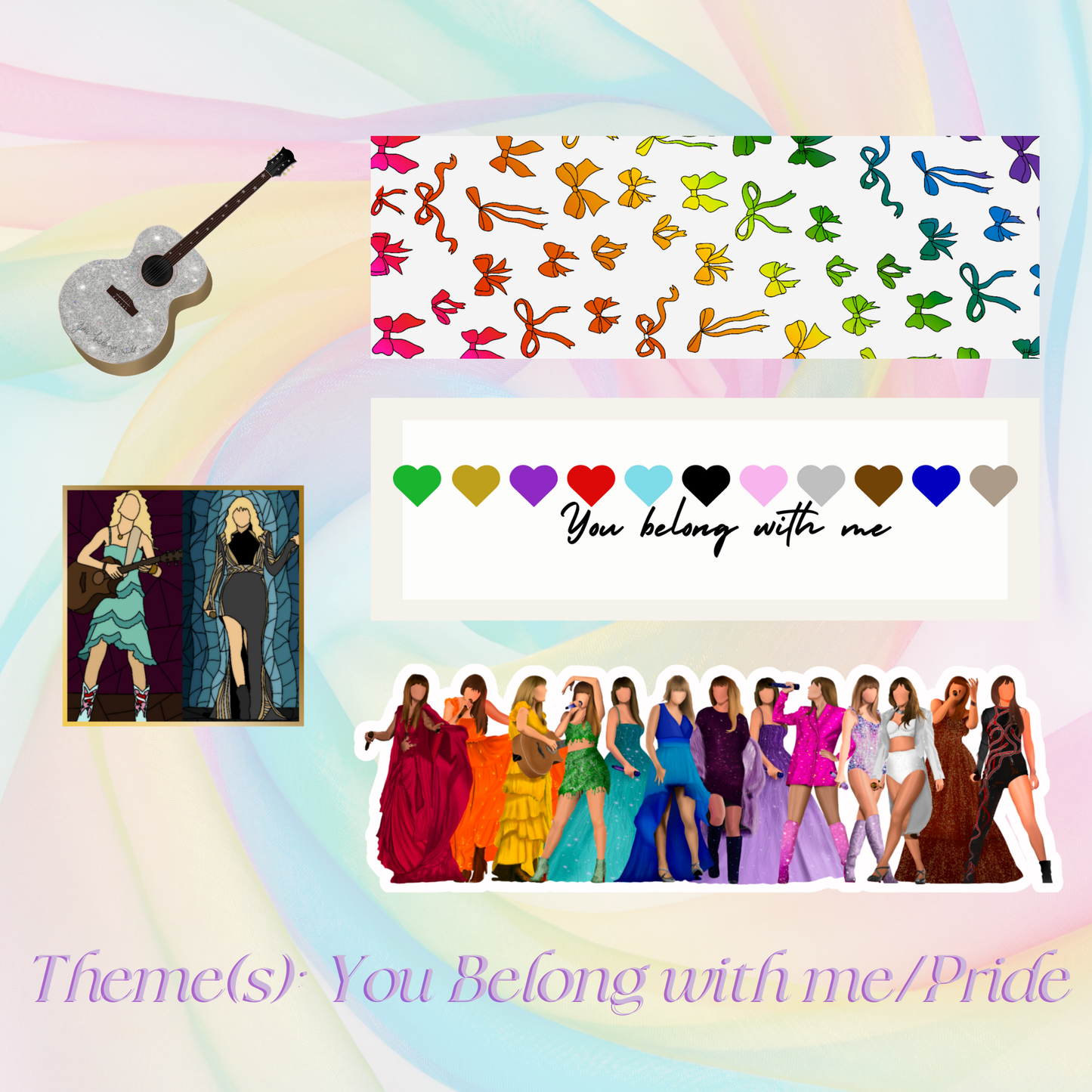 June Stationery Club (Bookmarks, Stickers, and Magnets)