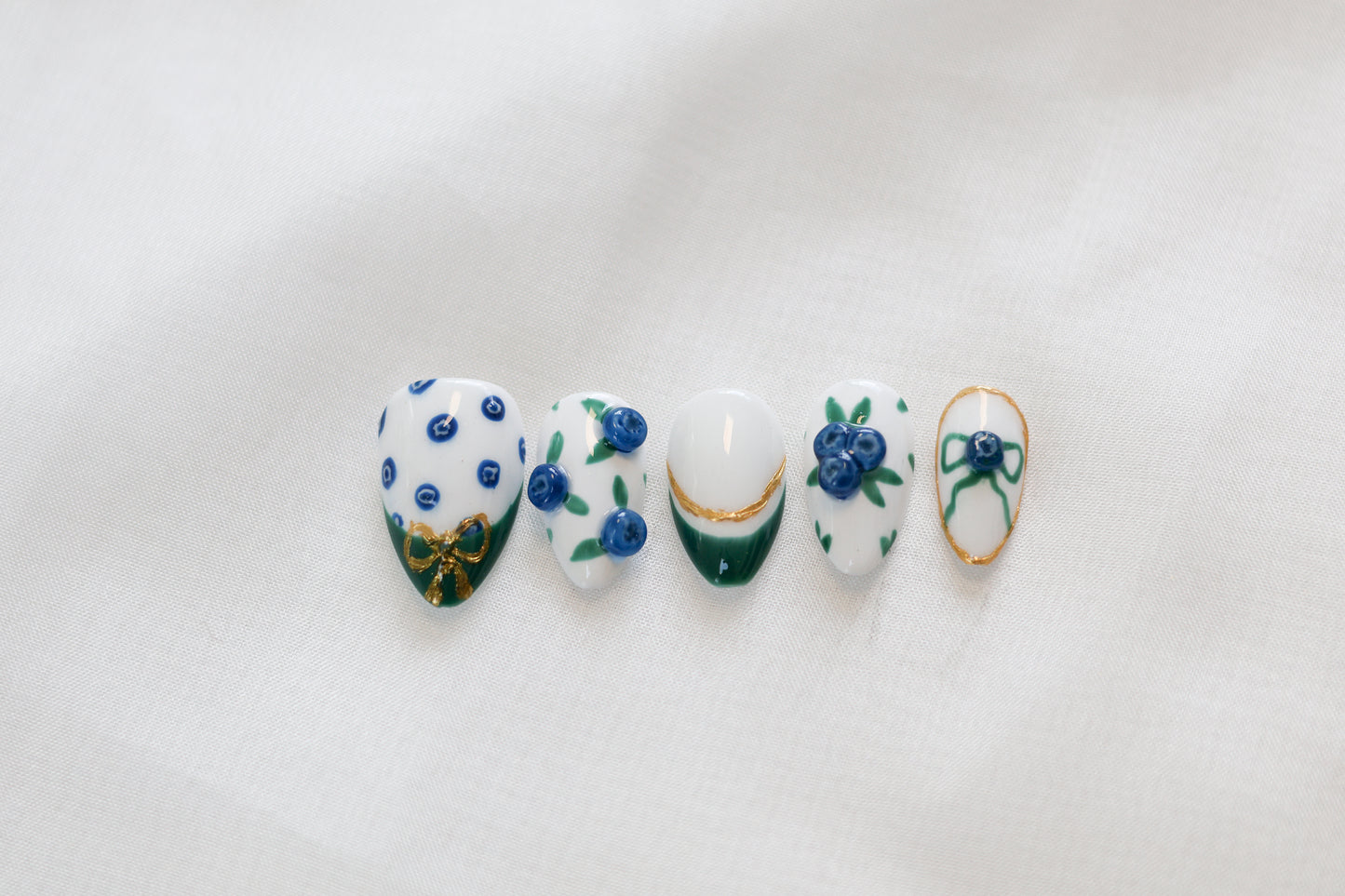 Blueberry Patch Press On Nail Set