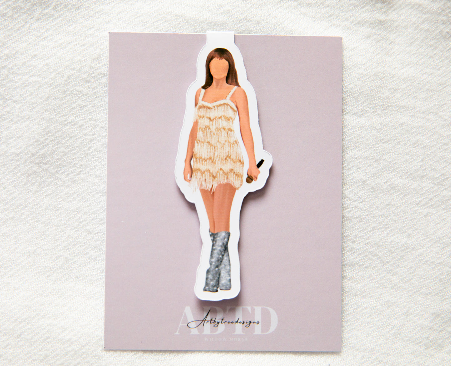 Fearless Magnetic Bookmark Gold Fringe
