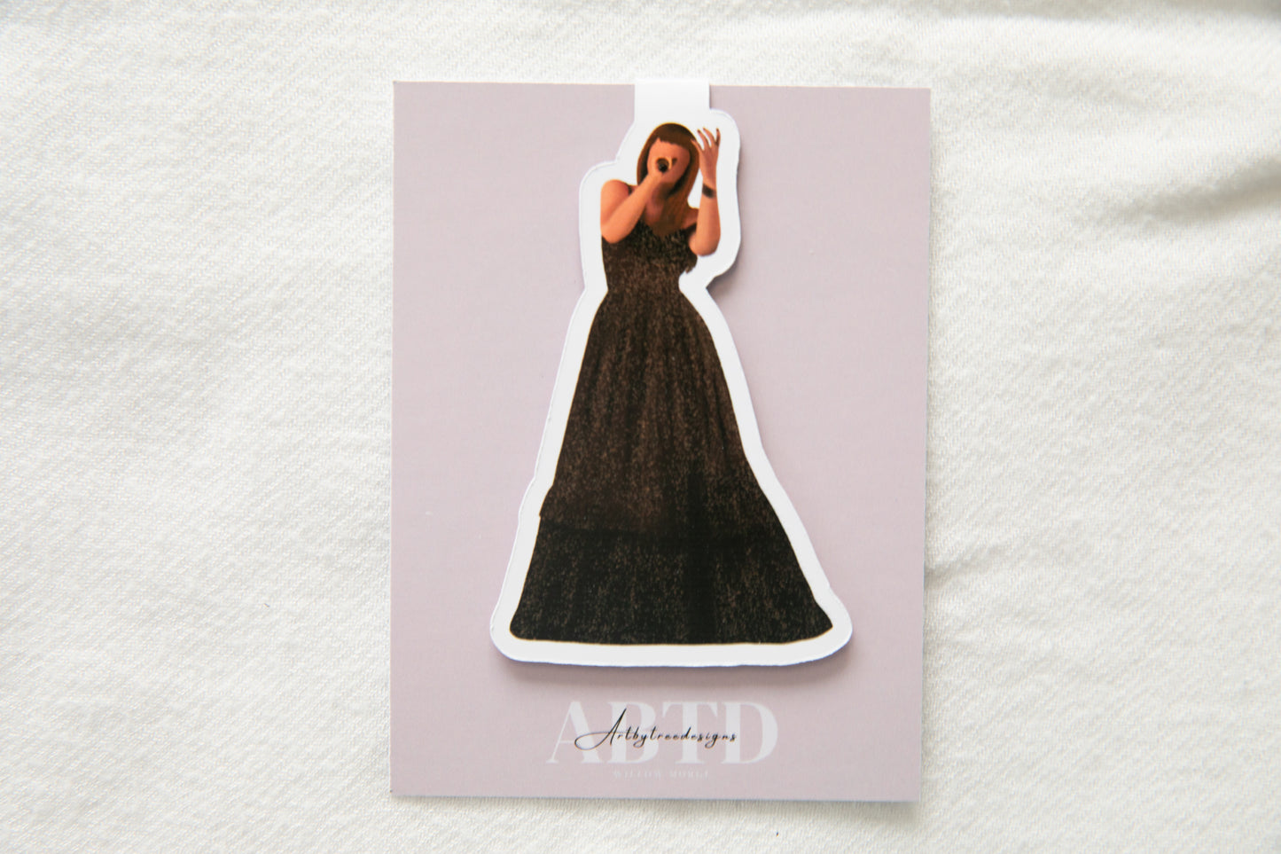 Evermore Magnetic Bookmark Bronze Dress