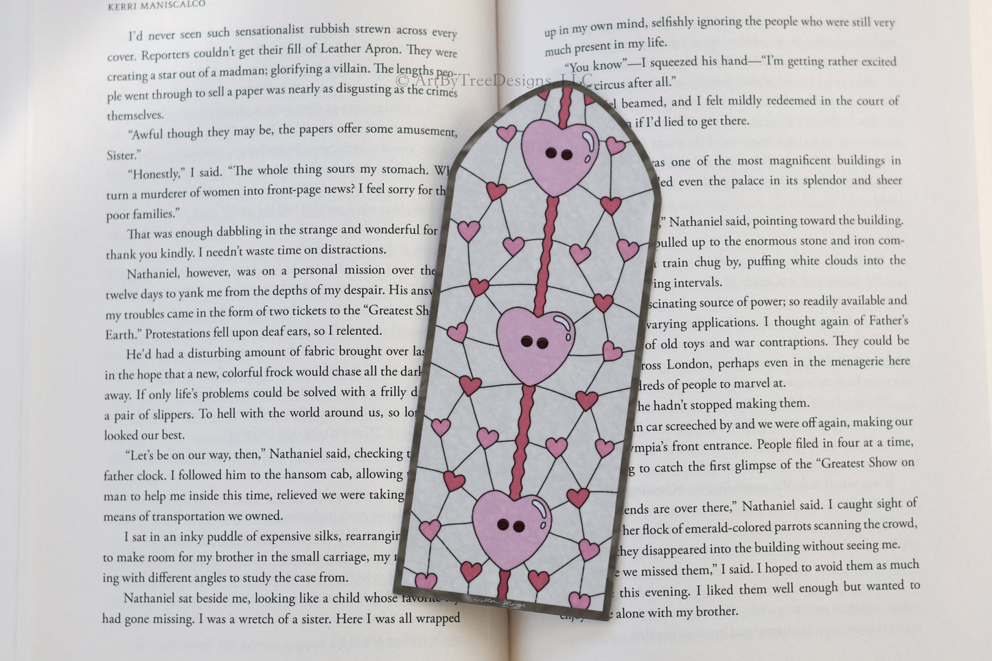 Lover Cardigan Valentine's Day Stained Glass Bookmark