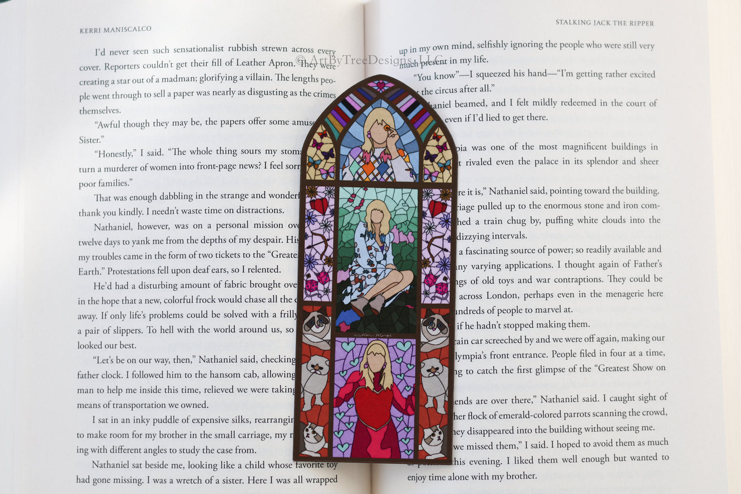 Lover Stained Glass Bookmark