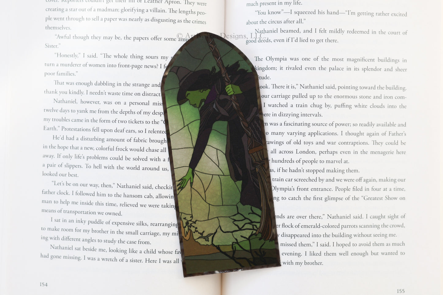 Elphaba Stained Glass Bookmark