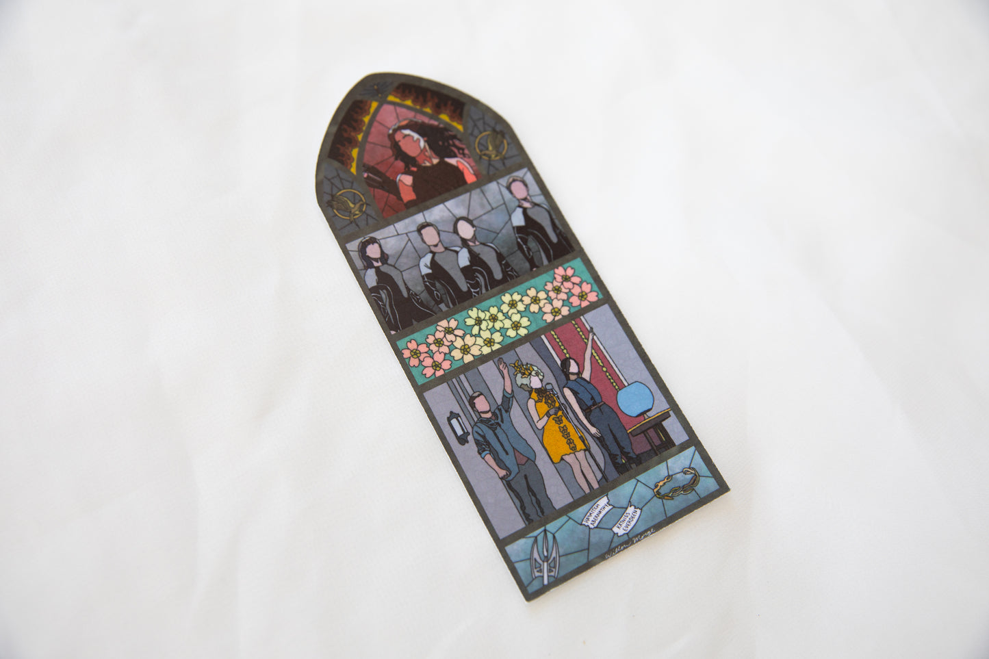 Catching Fire Stained Glass Bookmark