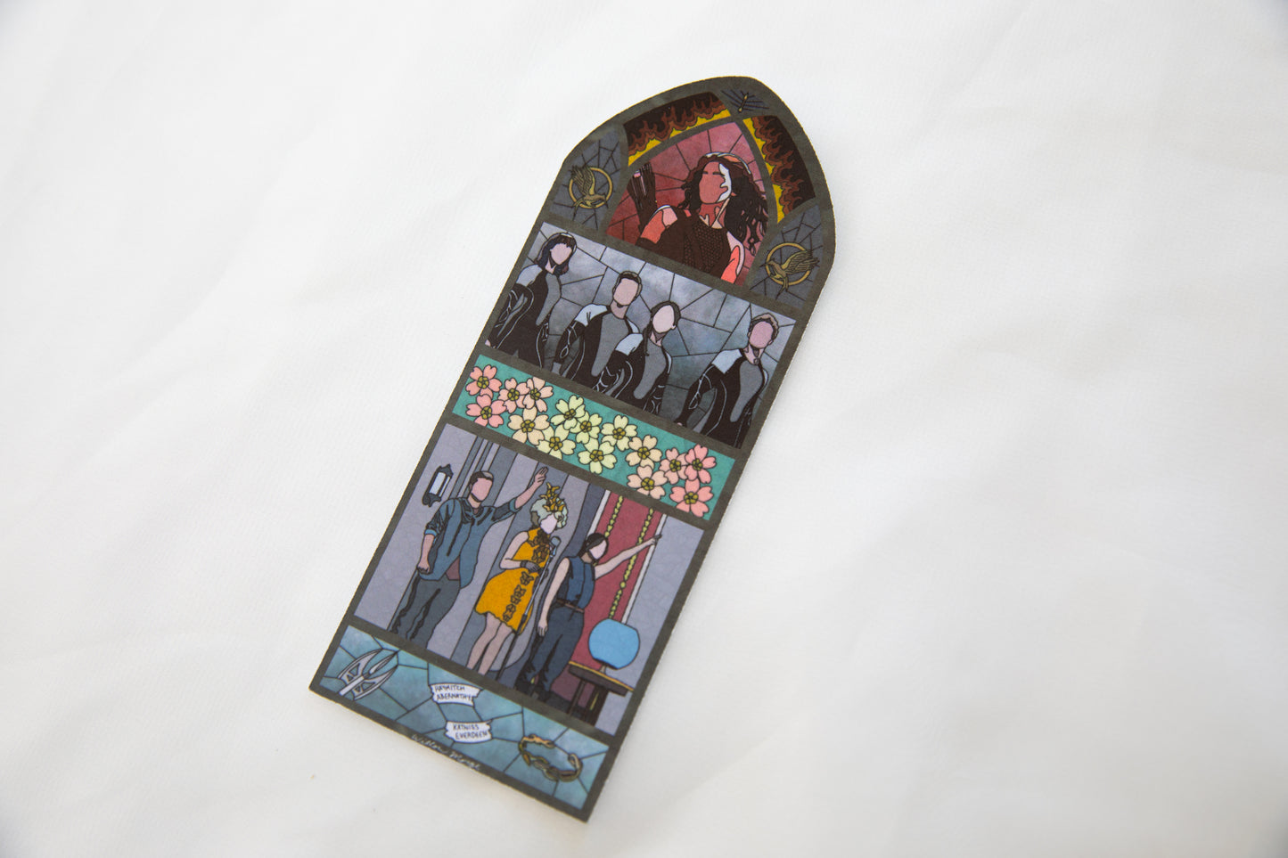Catching Fire Stained Glass Bookmark