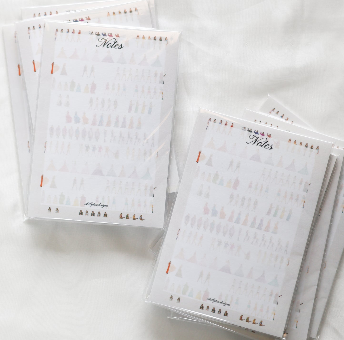 Eras Outfits Notes Notepad 4" x 6"