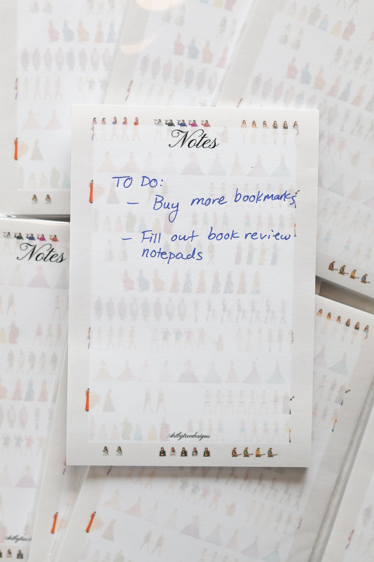 Eras Outfits Notes Notepad 4" x 6"