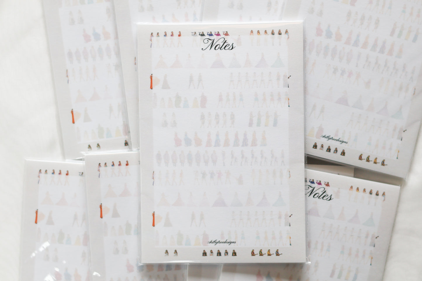 Eras Outfits Notes Notepad 4" x 6"