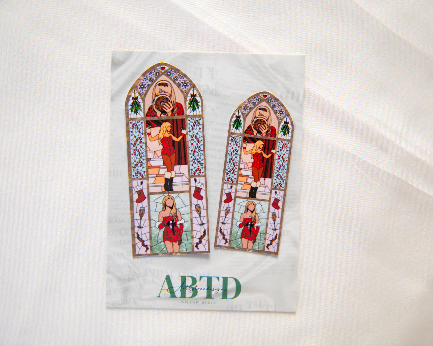 Fruitcake Stained Glass Sticker
