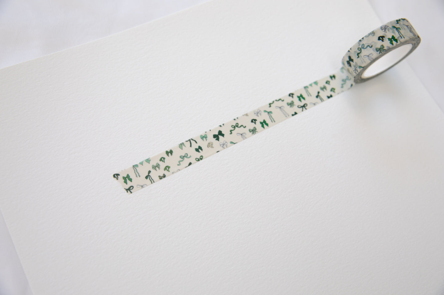 Green Bow Washi Tape