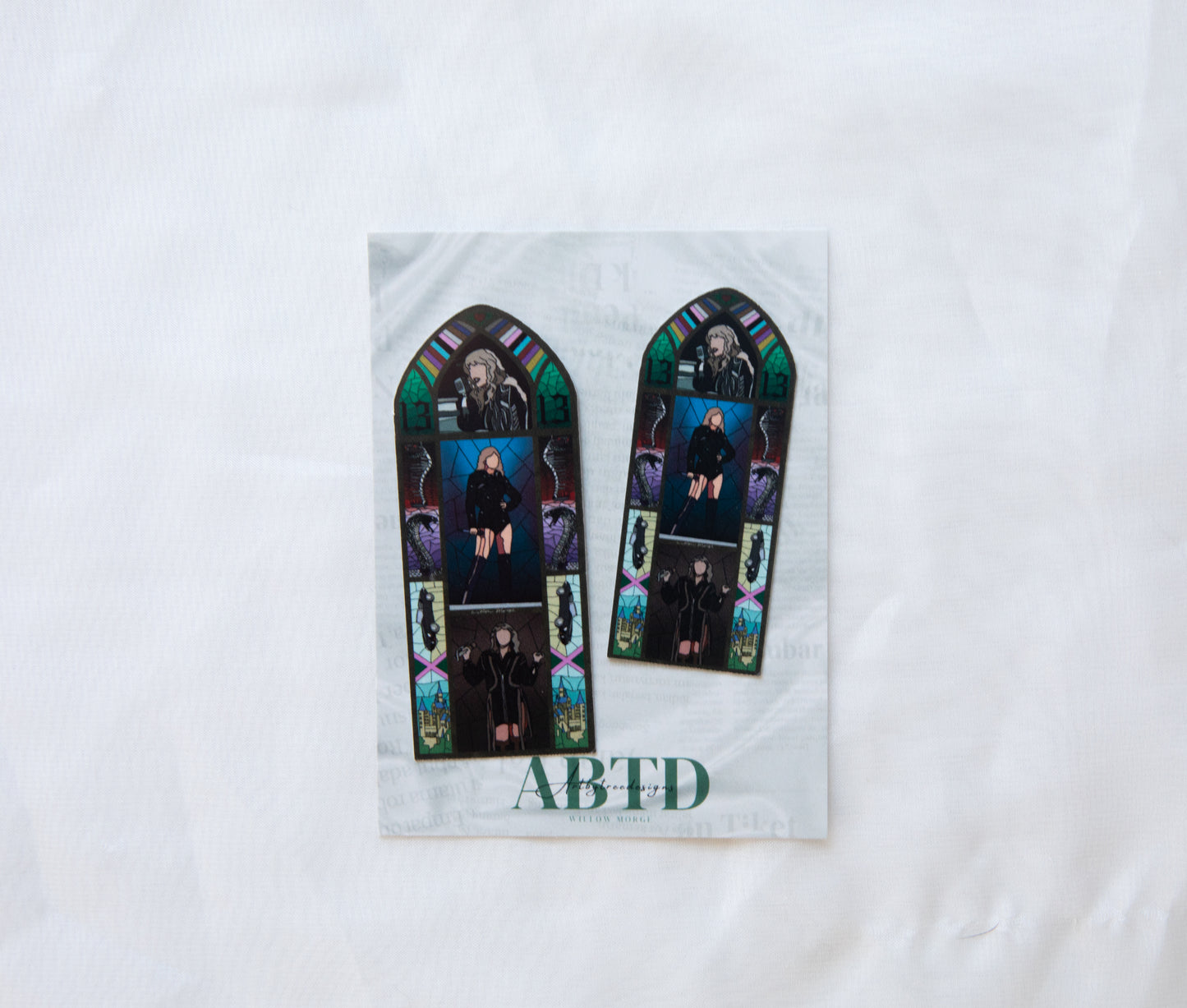 Rep Tour Version 2 Stained Glass Sticker
