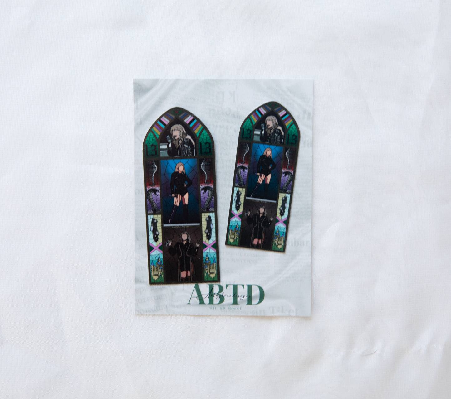 Rep Tour Version 2 Stained Glass Sticker