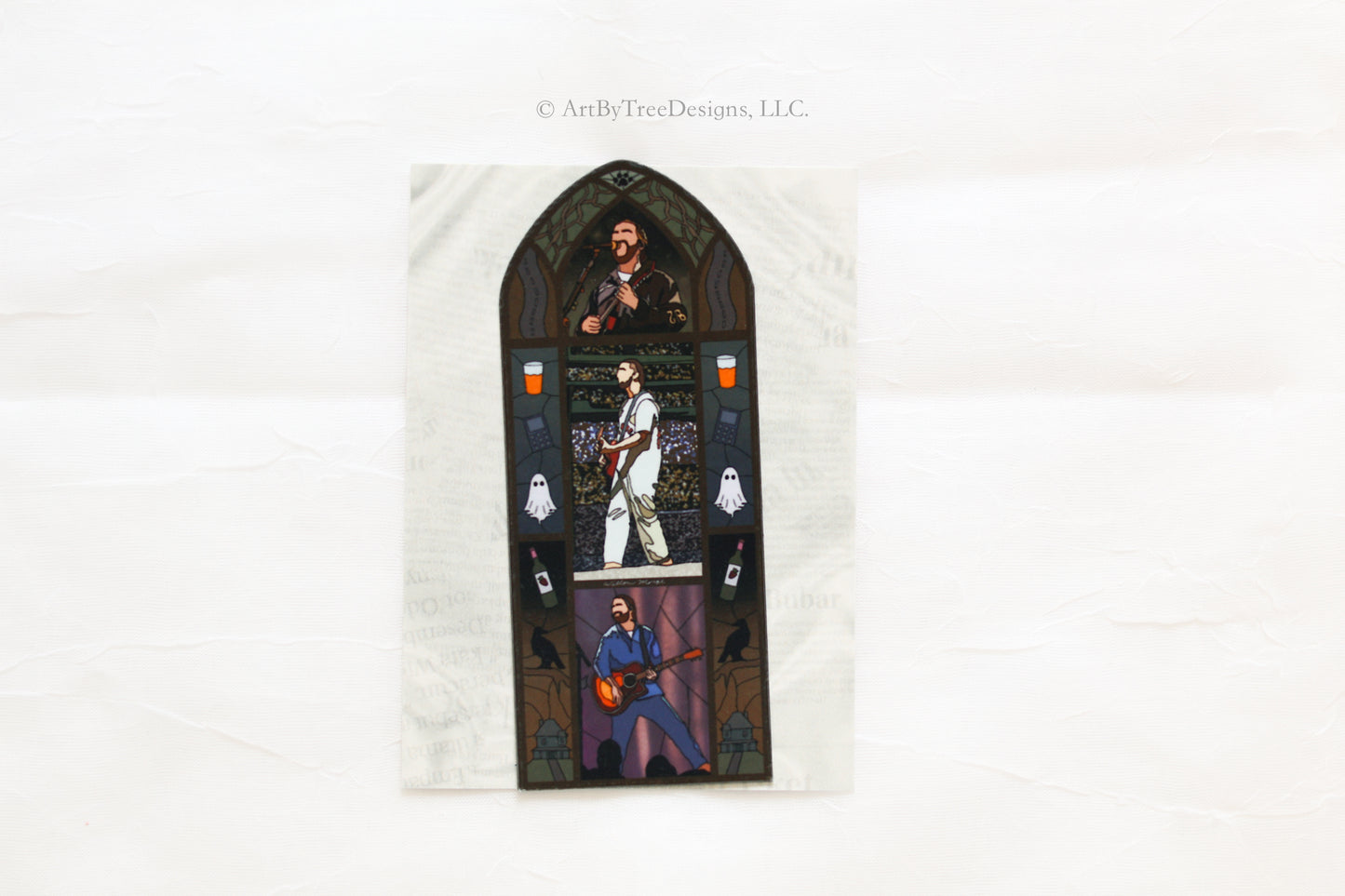 We'll All Be Here Forever Stained Glass Fridge Magnet