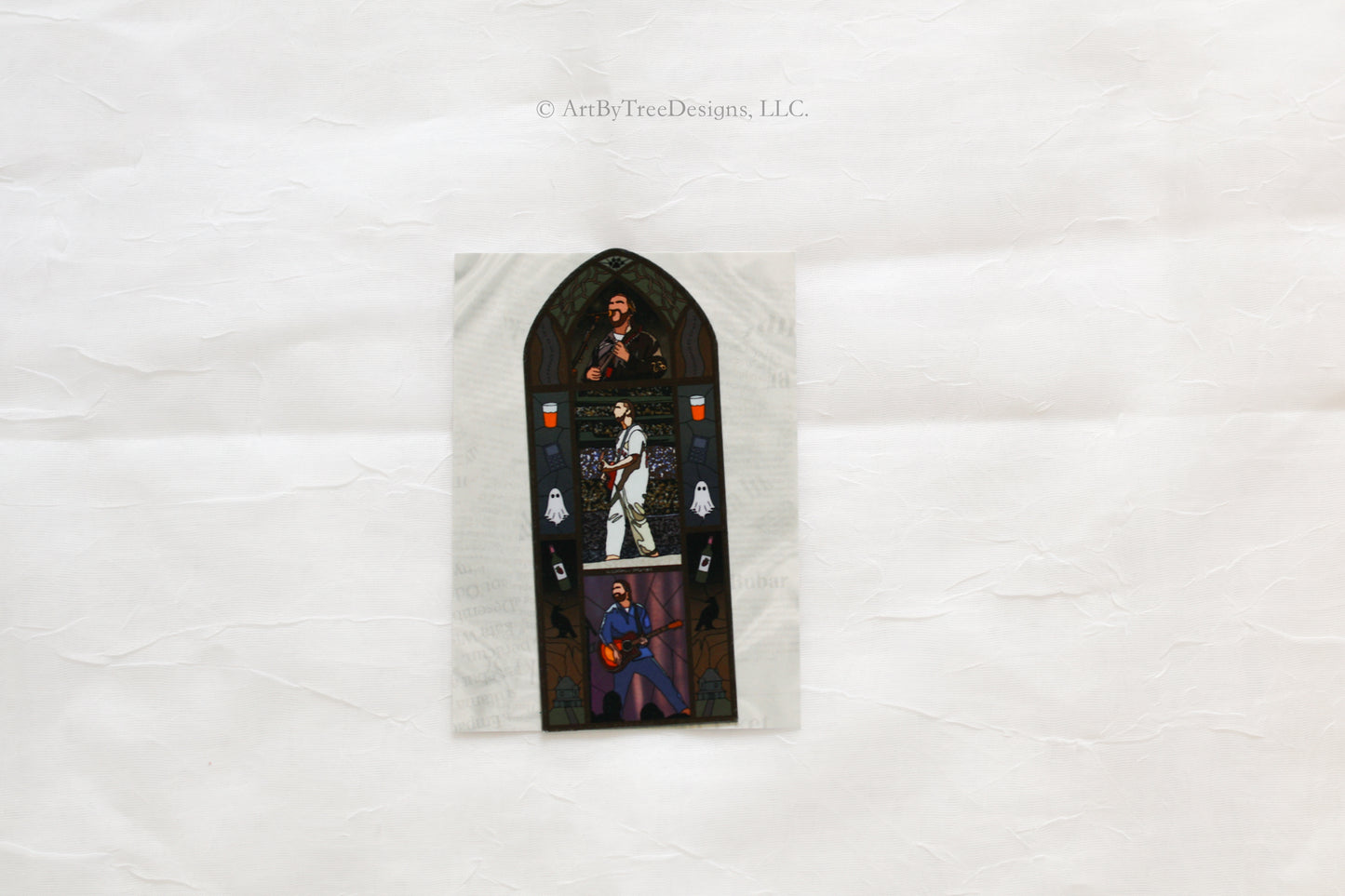 We'll All Be Here Forever Stained Glass Fridge Magnet