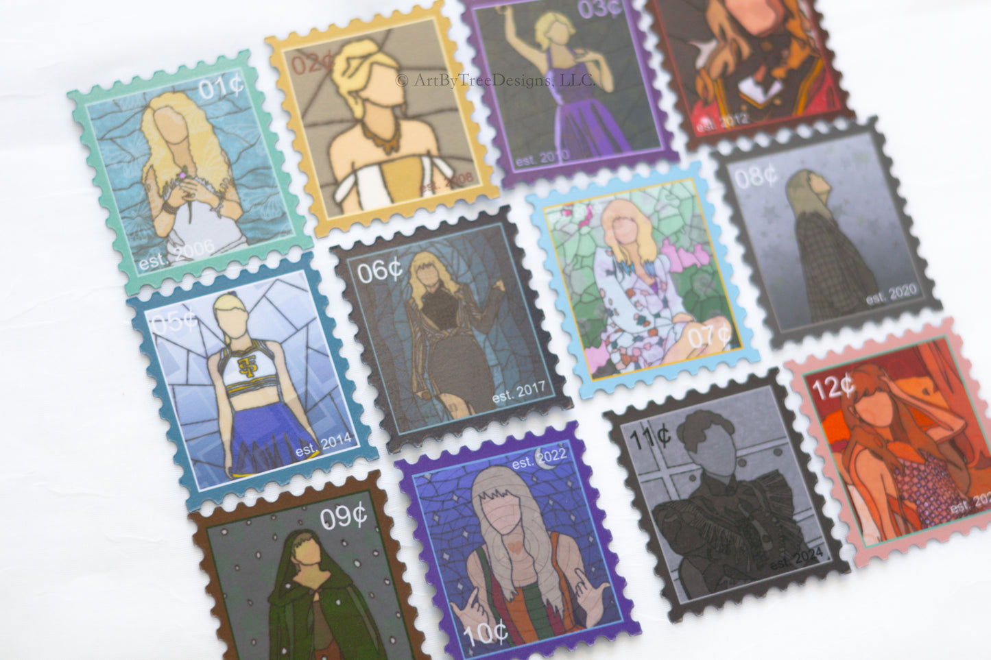 Eras Stamps Fridge Magnets Version 3