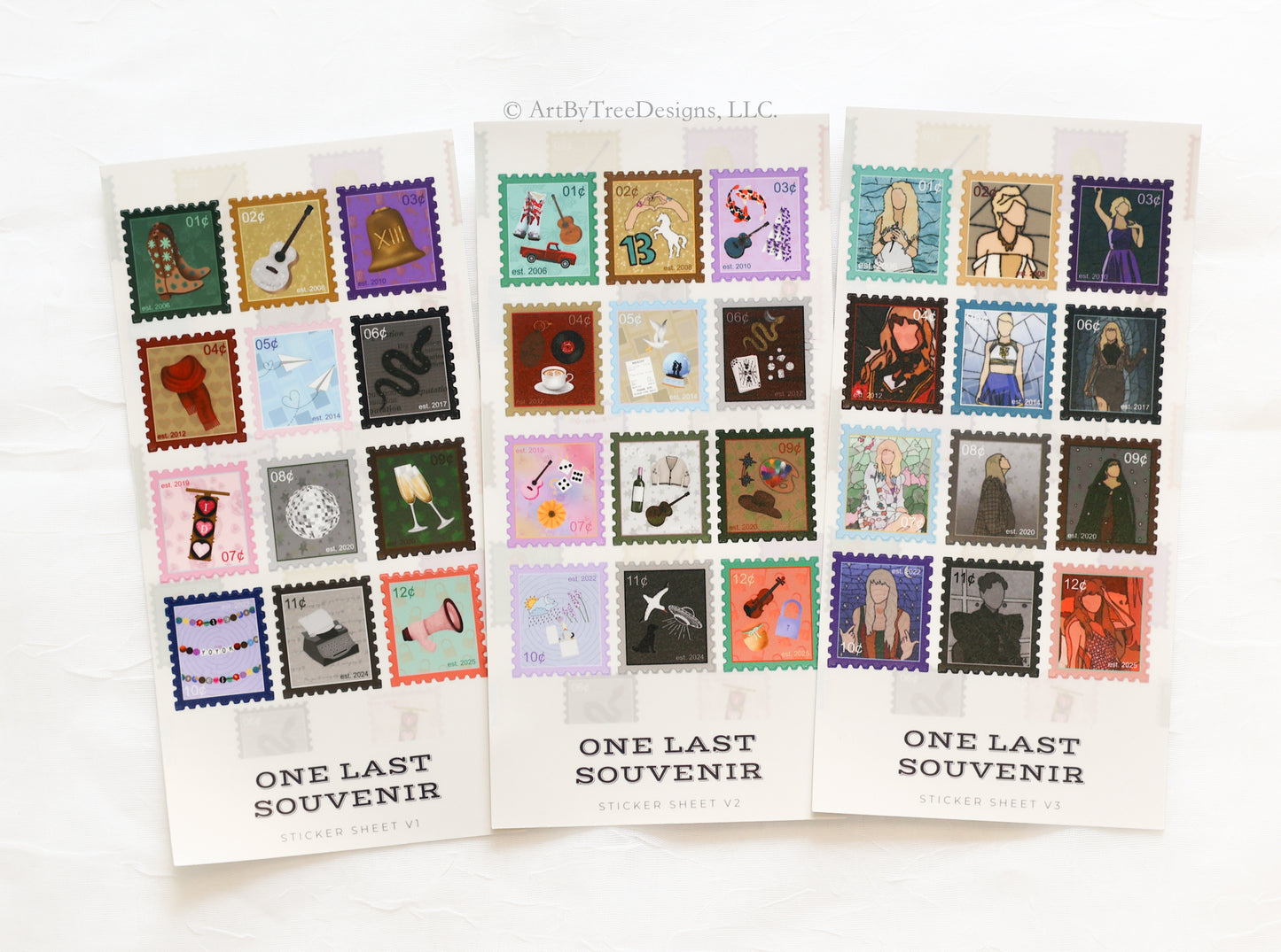 Eras Stamps Sticker Sheets