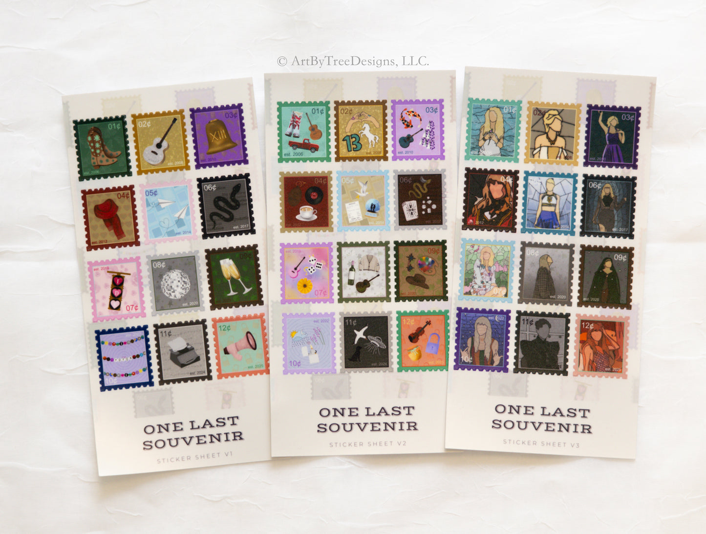 Eras Stamps Sticker Sheets