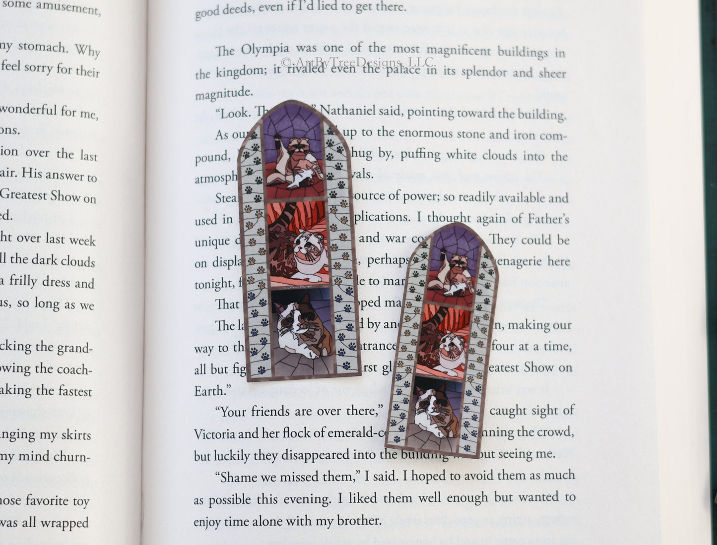 Kitty Committee Stained Glass Sticker
