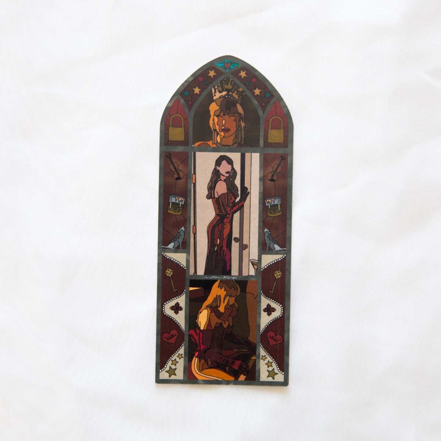 Showgirl CANCELLED! Stained Glass Bookmark