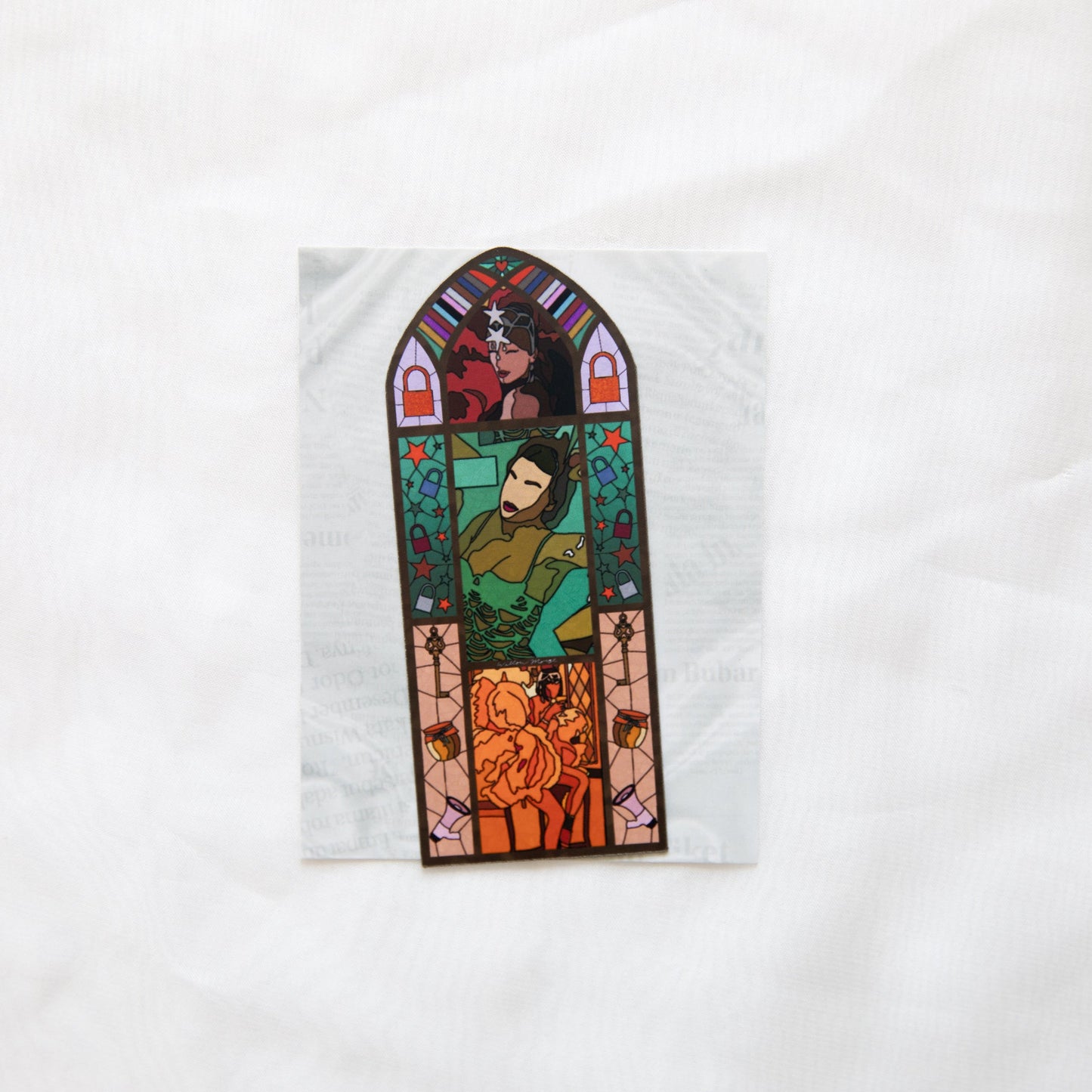 Showgirl (OG) Stained Glass Fridge Magnet