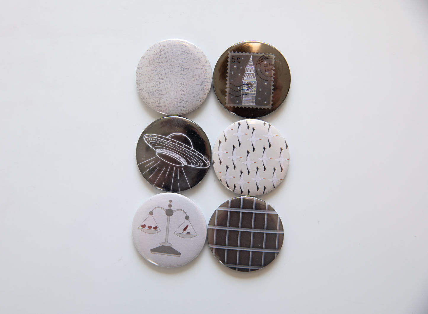 Tortured Poet Button Magnet Set
