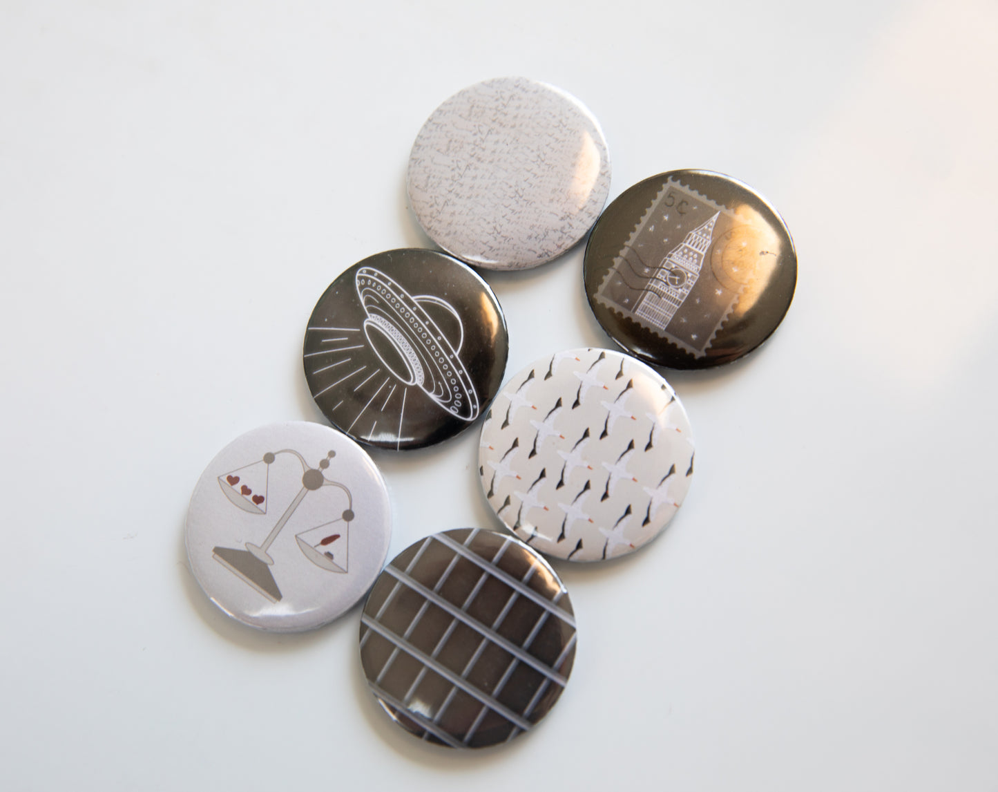 Tortured Poet Button Magnet Set