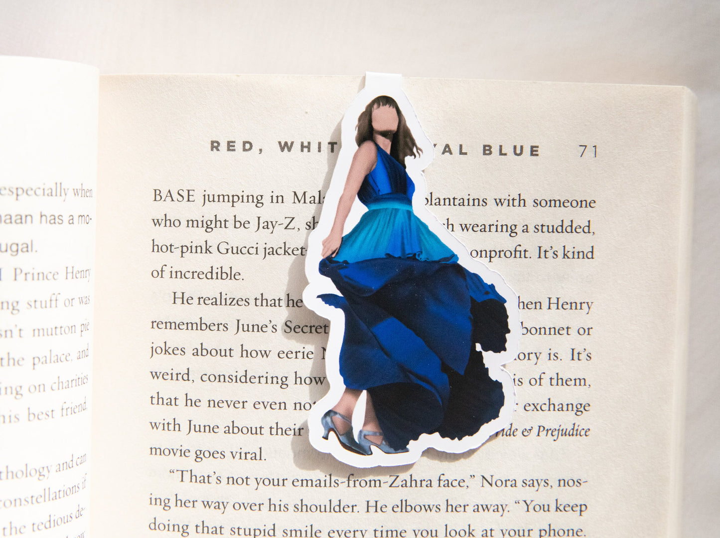 Surprise Songs Magnetic Bookmark Blue Ombre
