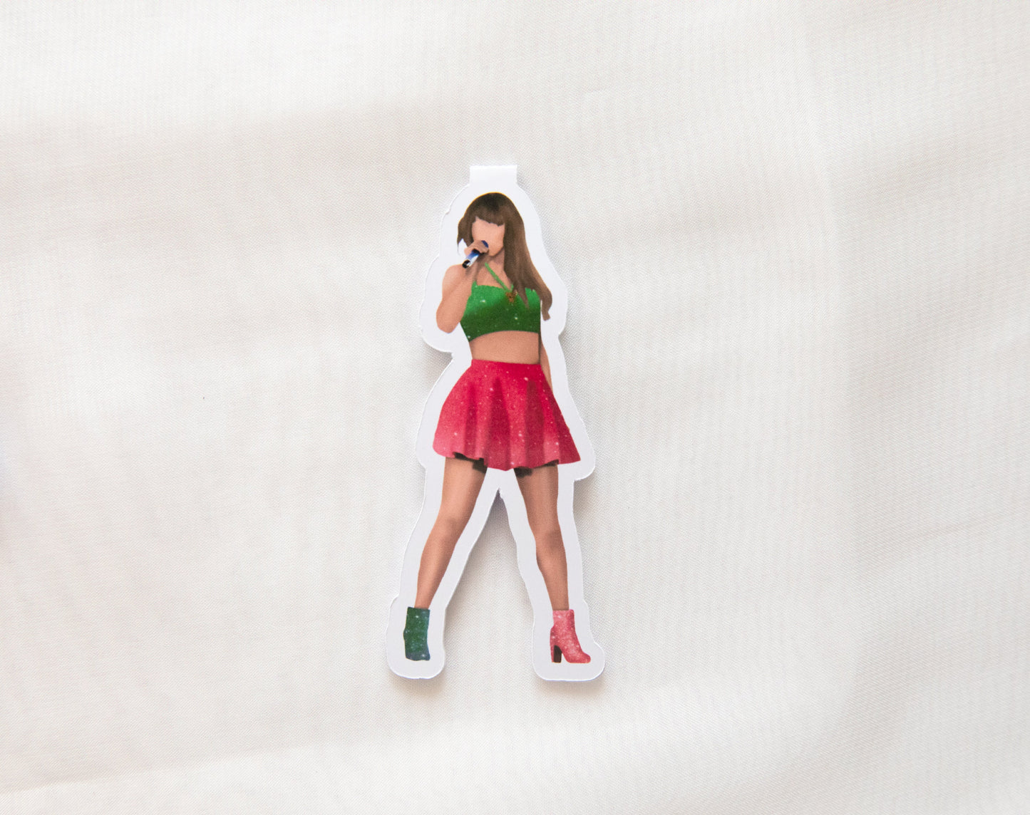 1989 Outfit Combination Magnetic Bookmark Green & Pink