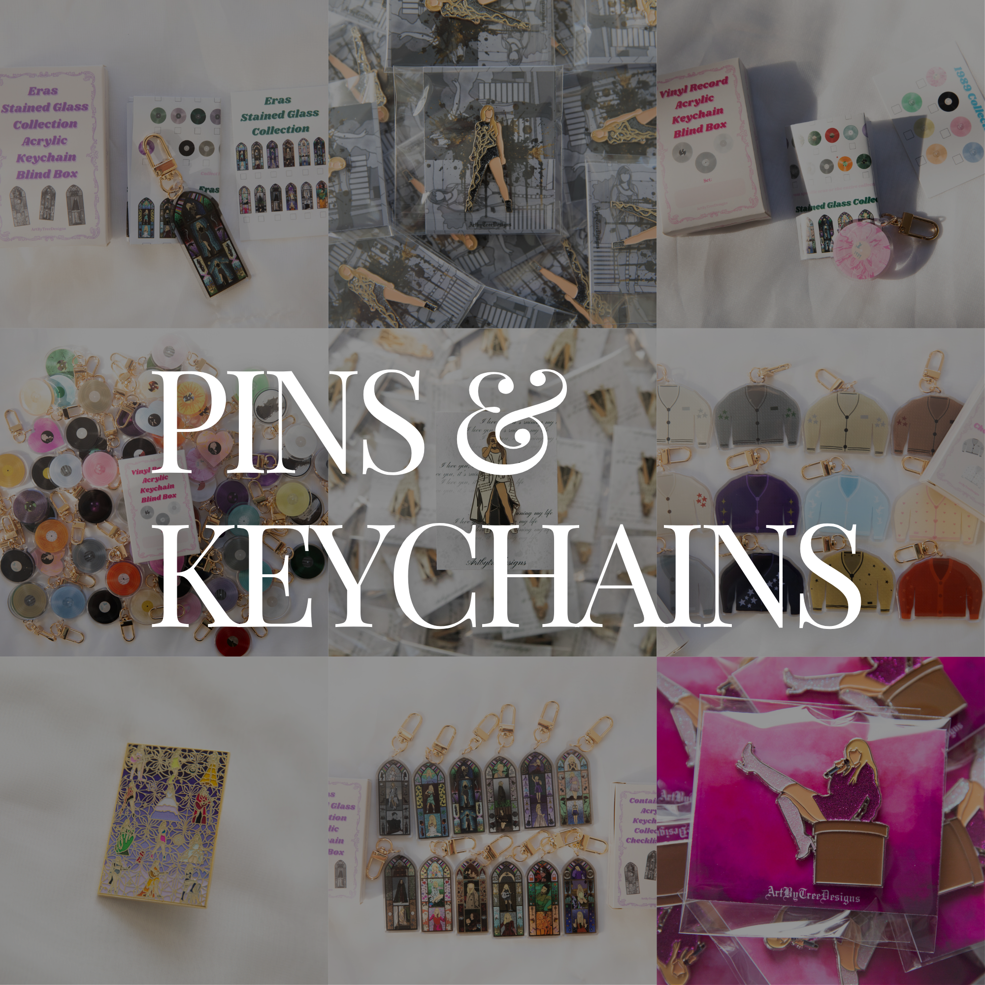 Pin Keychain Pins & Keychains – ArtbyTreeDesigns