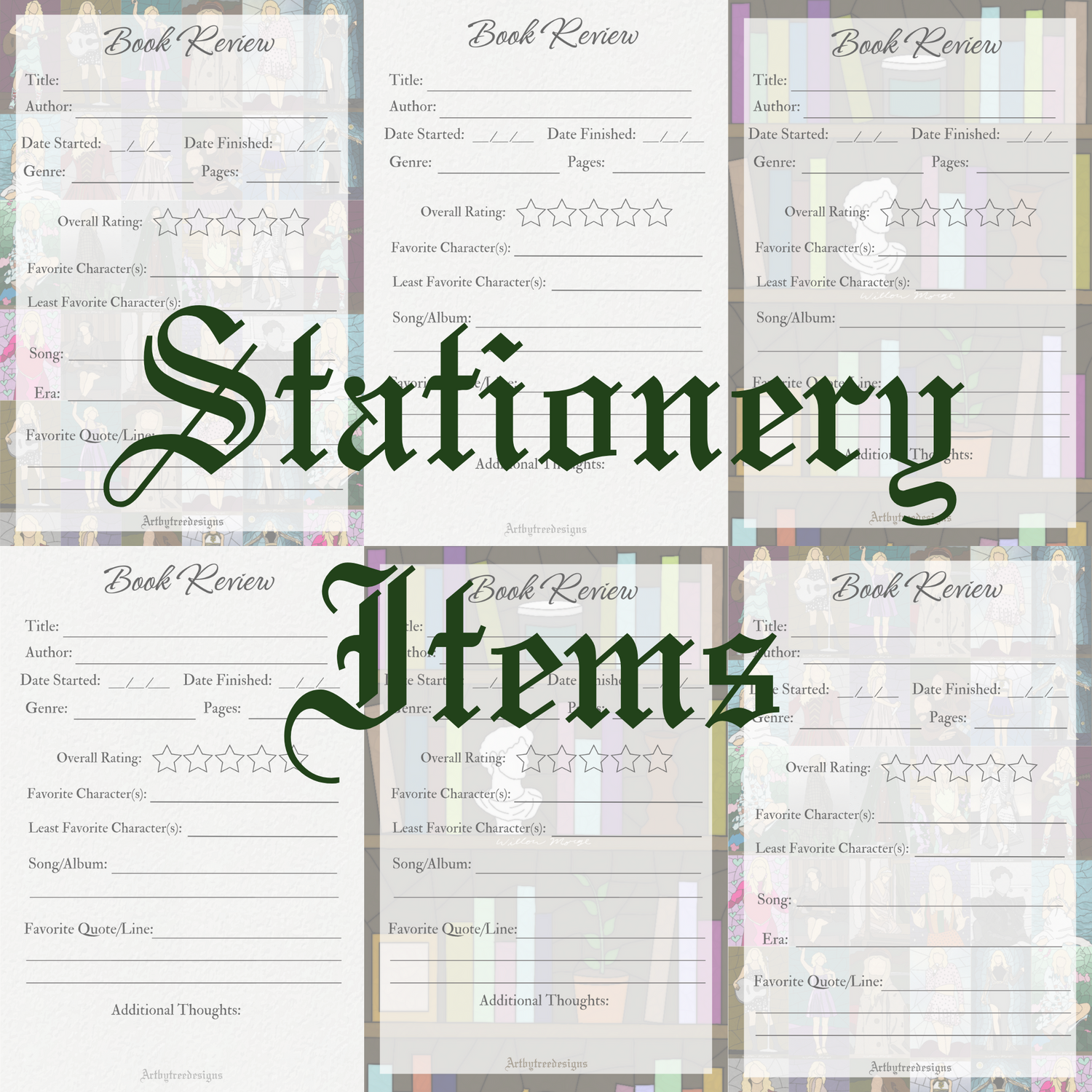 Stationery (Sticky Notes, Book Review Pads, etc.)