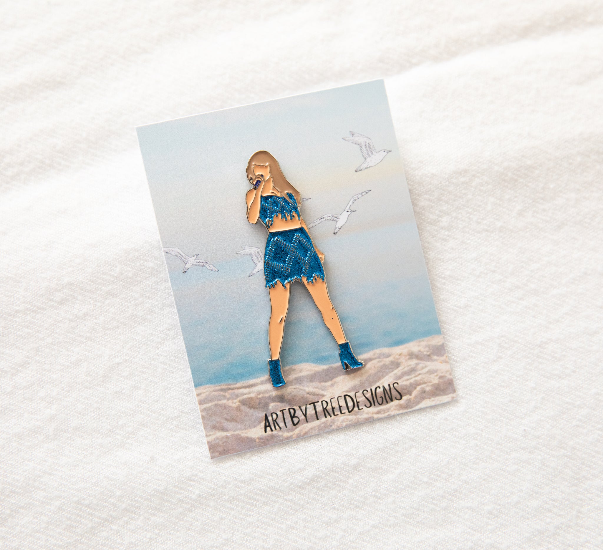 Crystal Skies Enamel Pin