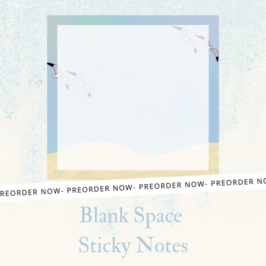 Blank Space Sticky Notes PREORDER