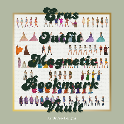 Eras Outfit Magnetic Bookmark Vault