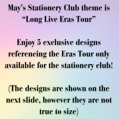 May Stationery Club (Bookmarks, Stickers, and Magnets)
