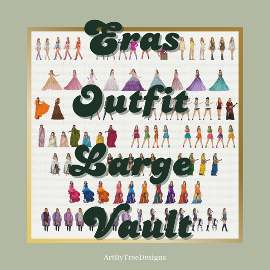 Eras Outfit Large Vault (Stickers, Magnets, and Magnetic Bookmarks)