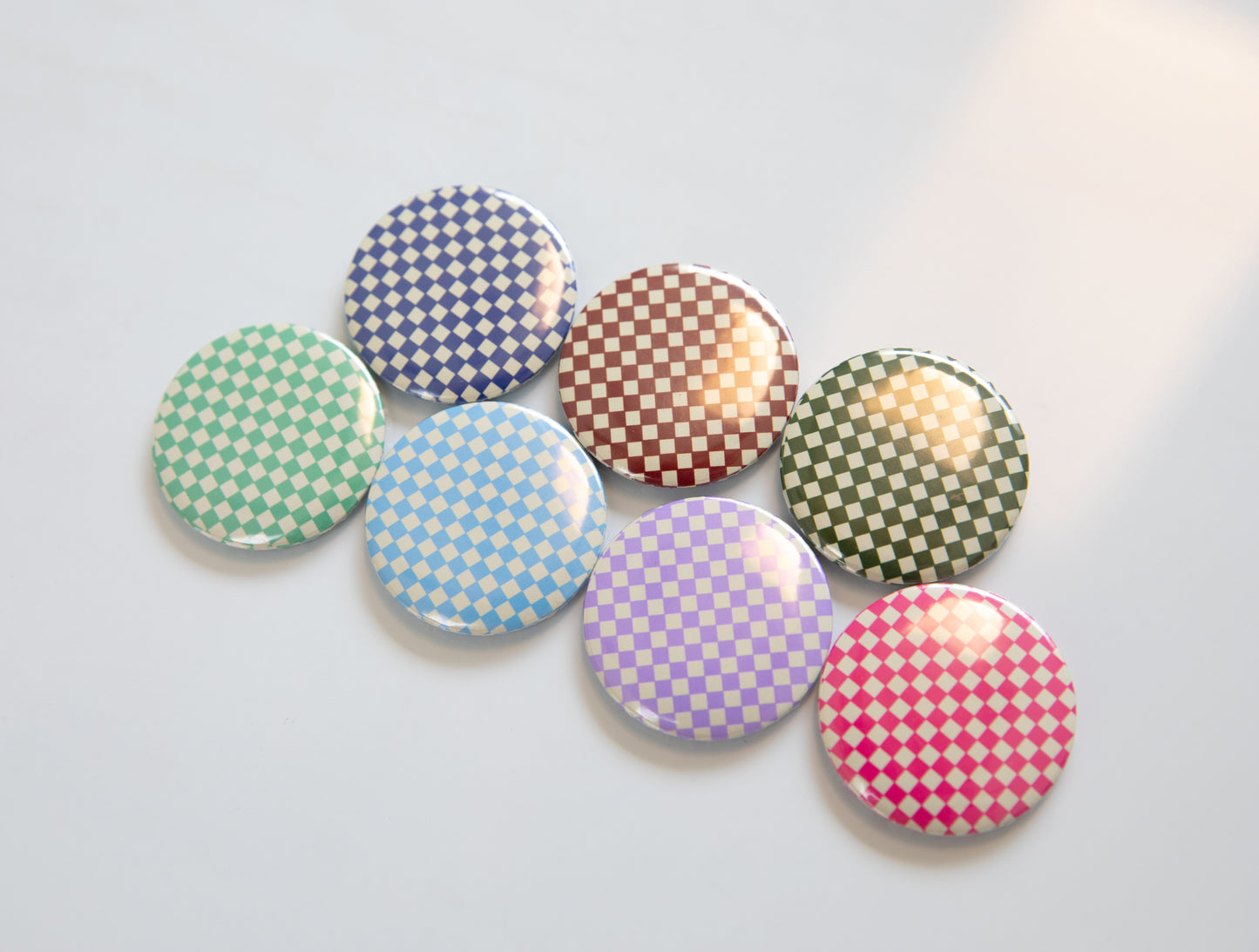 Checkerboard Button Magnet Set
