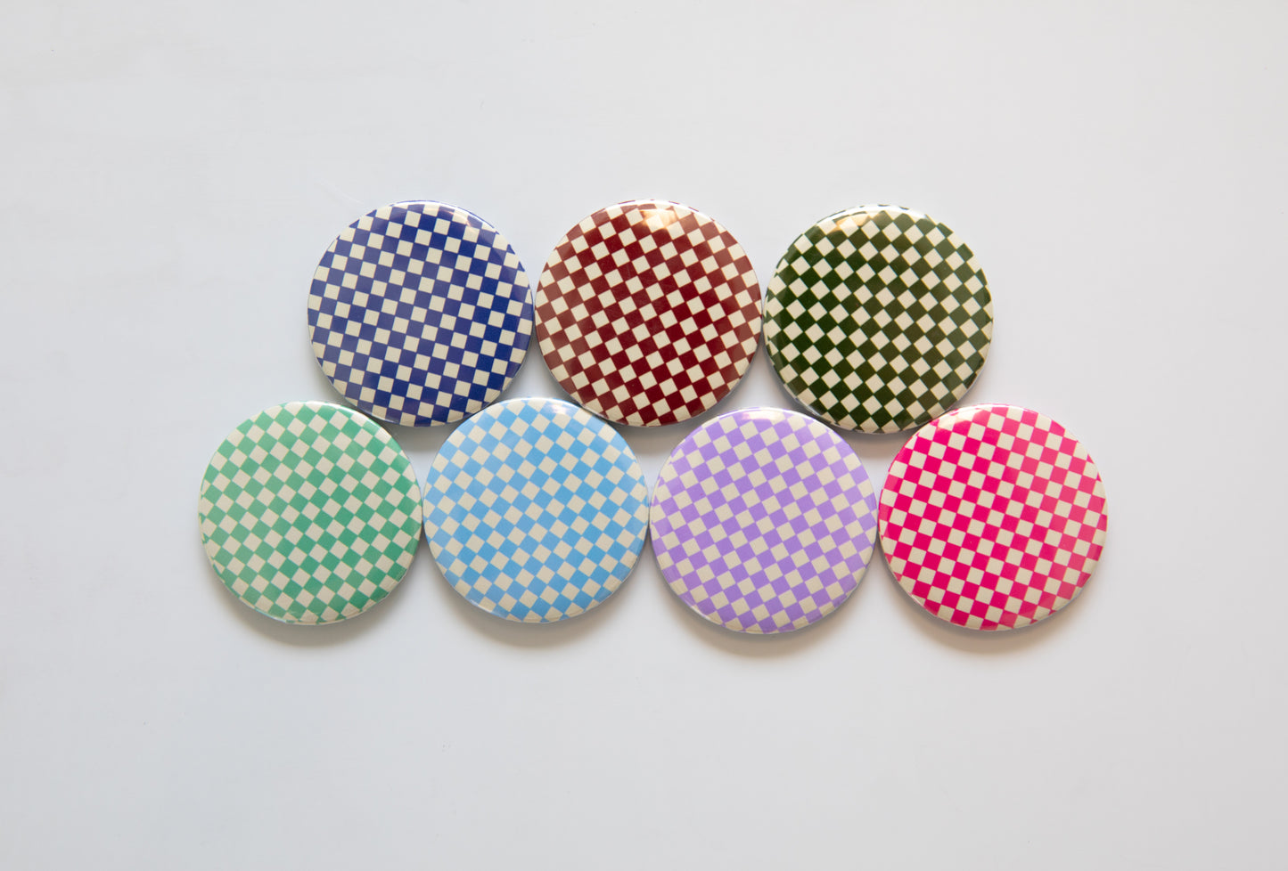 Checkerboard Button Magnet Set