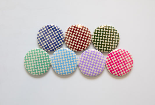 Checkerboard Button Magnet Set
