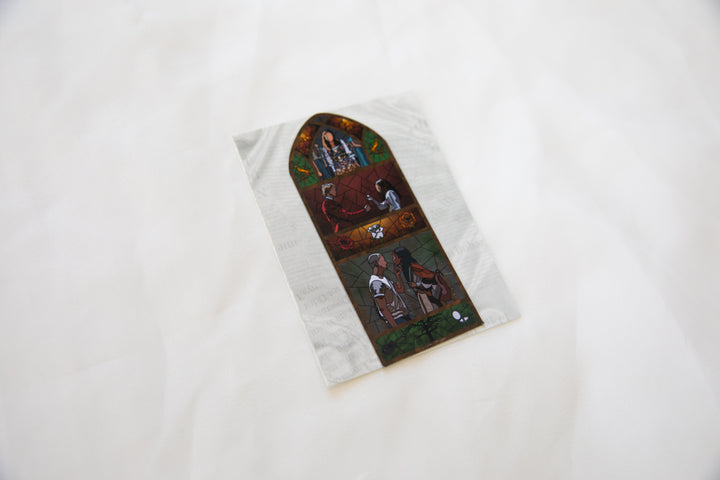 Songbird And Snake Stained Glass Magnet