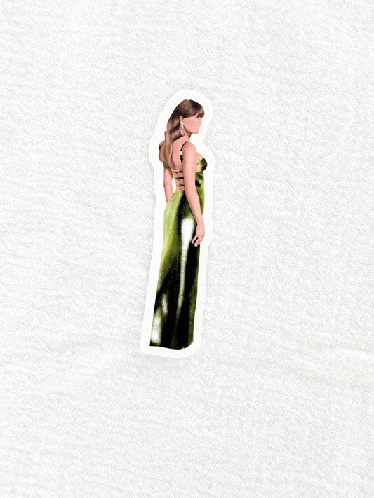 Key Lime Green Dress Sticker