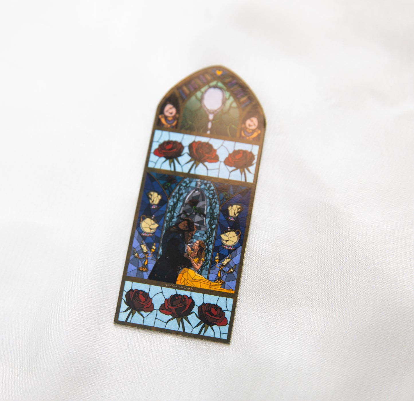 Beauty and The Beast Stained Glass Fridge Magnet