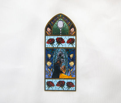 Beauty and The Beast Stained Glass Fridge Magnet