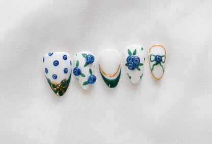 Blueberry Patch Press On Nail Set