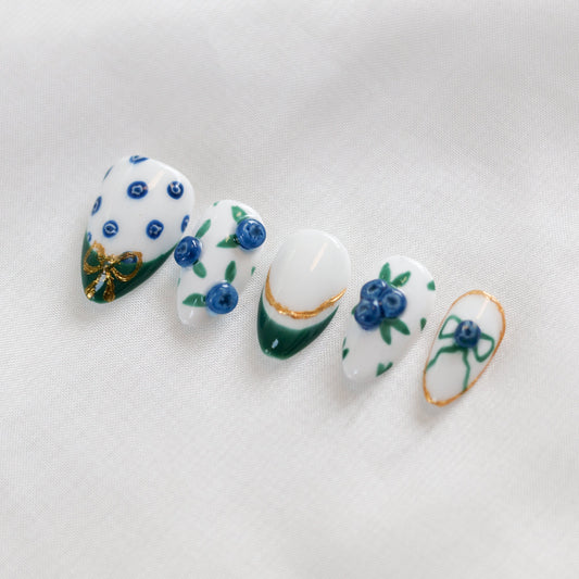 Blueberry Patch Press On Nail Set