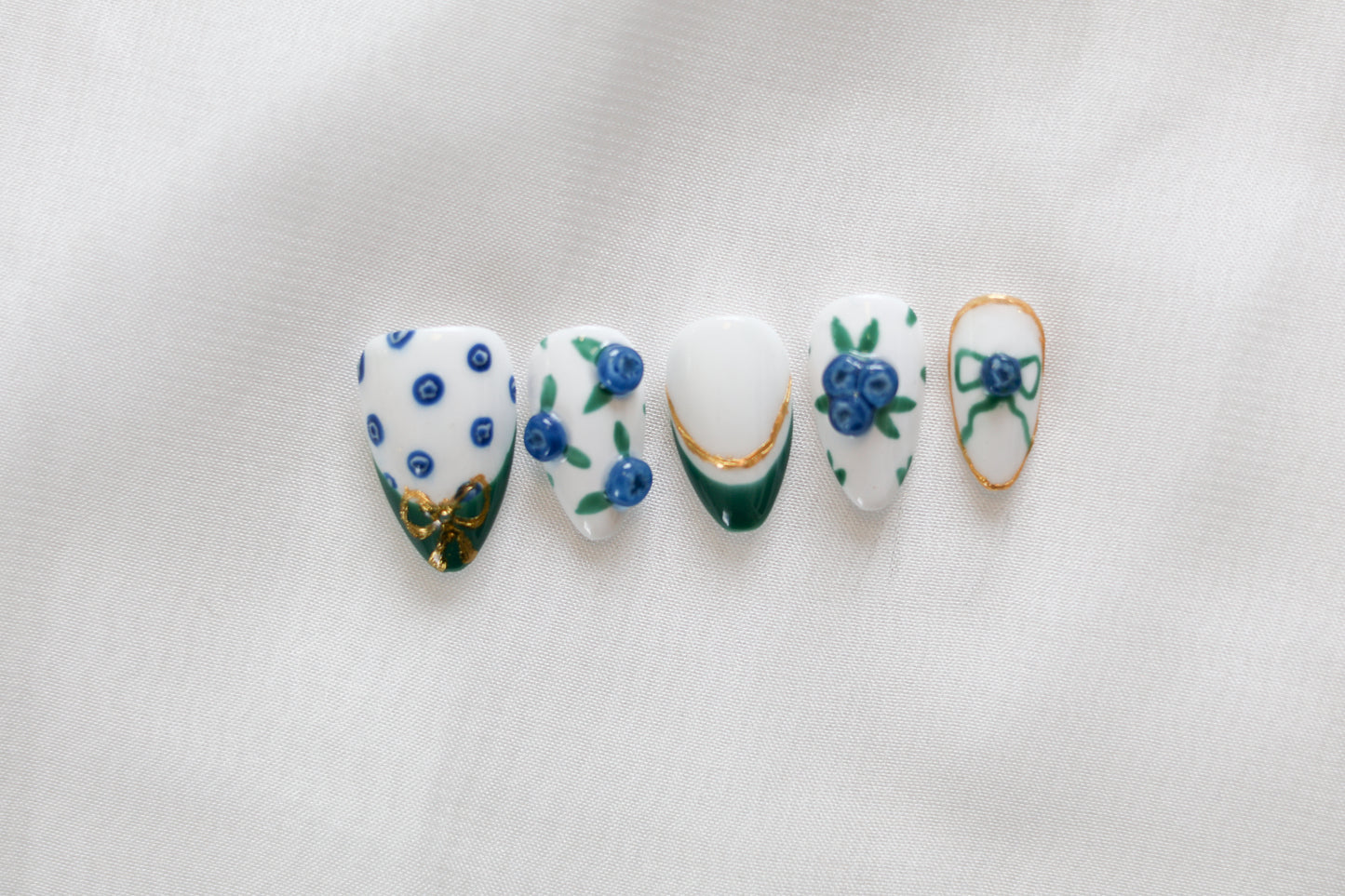 Blueberry Patch Press On Nail Set