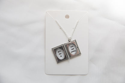 The Manuscript Book Necklace