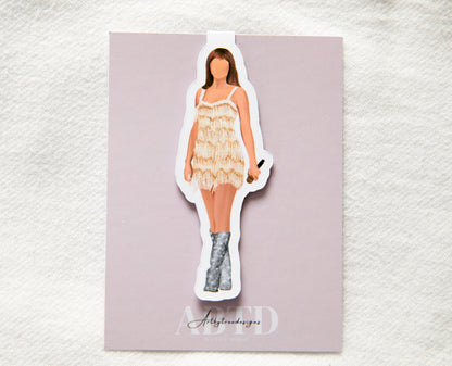 Fearless Magnetic Bookmark Gold Fringe