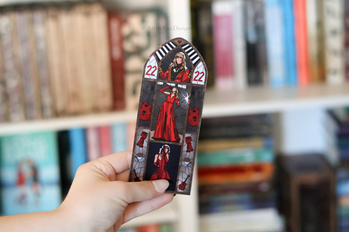 RED Tour Stained Glass Bookmark