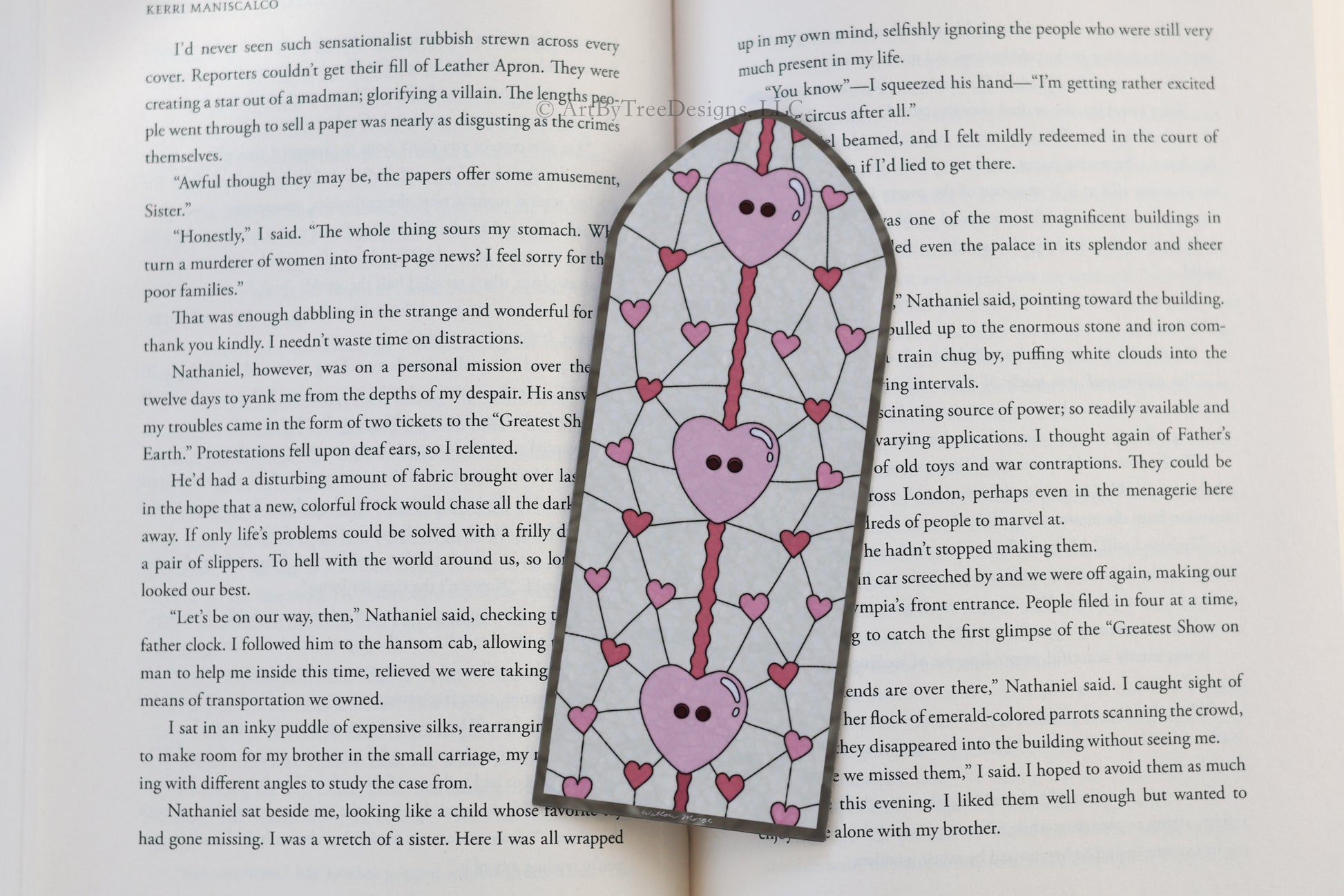 Lover Cardigan Valentine's Day Stained Glass Bookmark