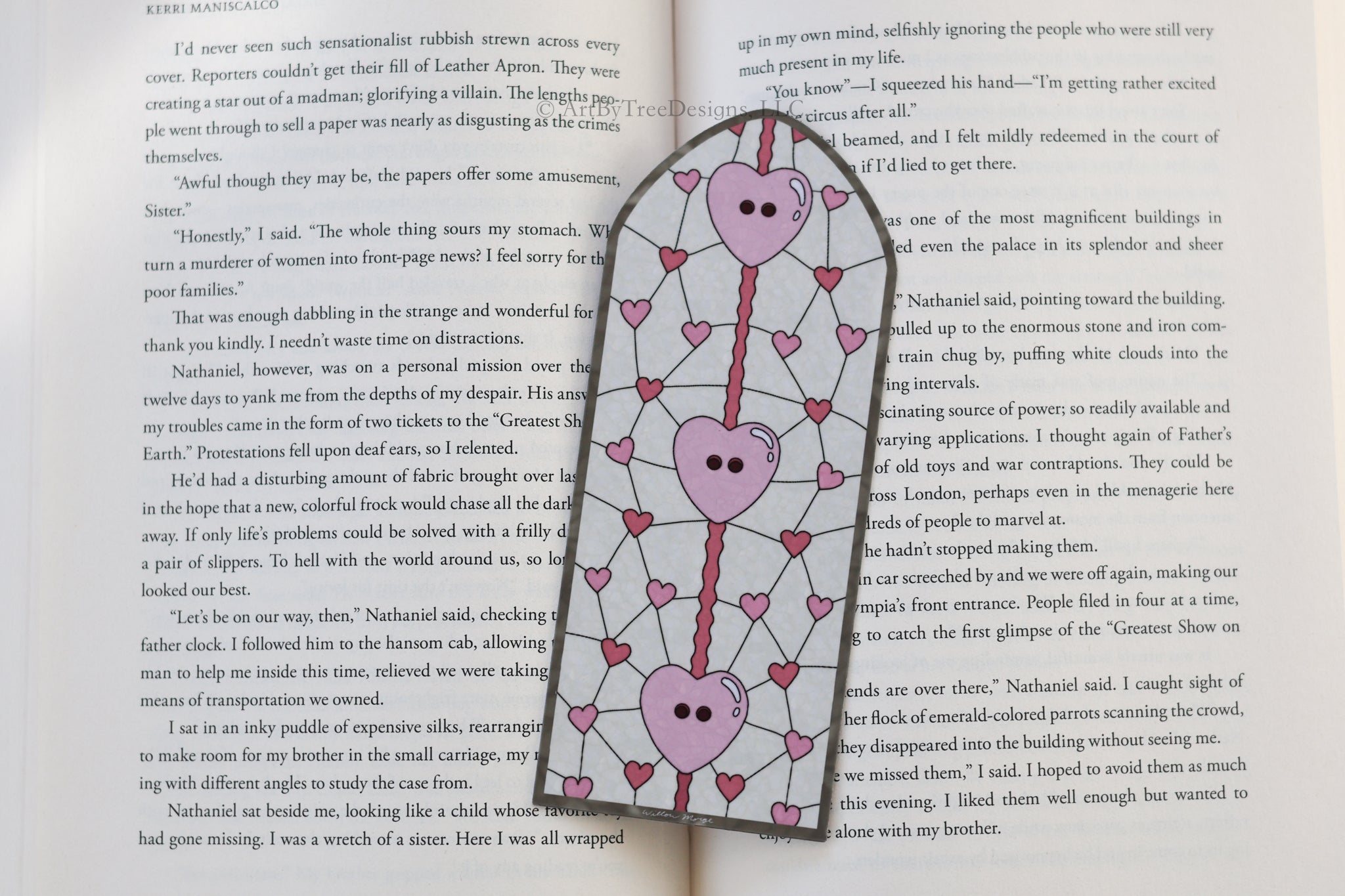 Lover Cardigan Valentine's Day Stained Glass Bookmark